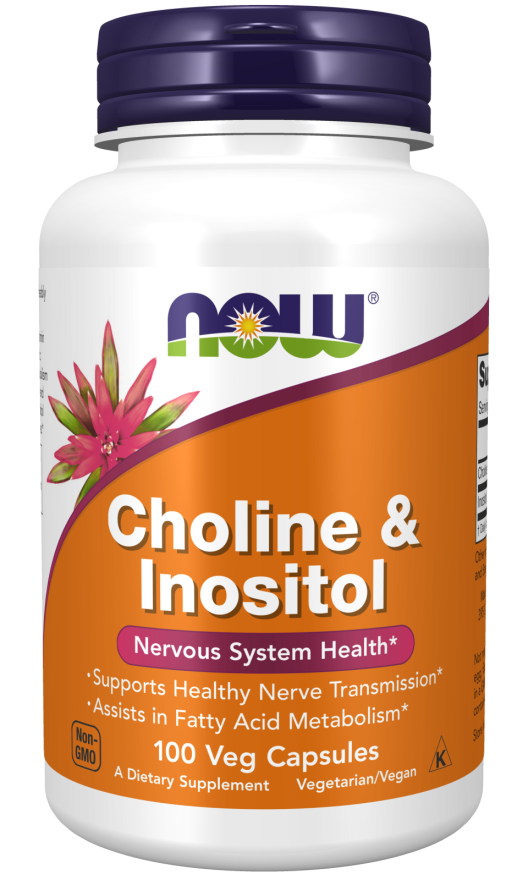 NOW Foods Choline & Inositol 500mg 100 VCaps