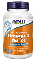 NOW Foods Omega-3 Fish Oil 1,000 mg 100 Softgels